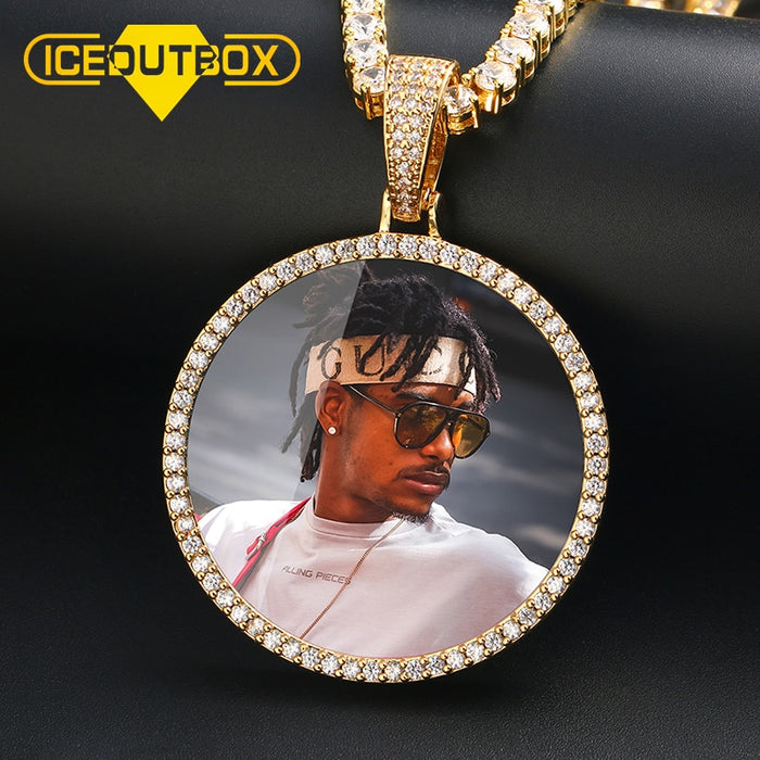 Custom Photo Round Pendant Necklace