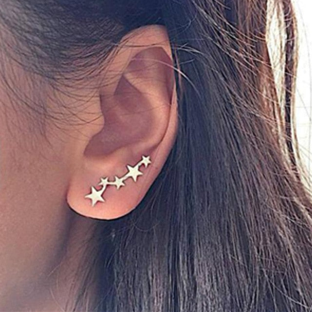 New Fashion Simple Geometric Stud Earrings for Women