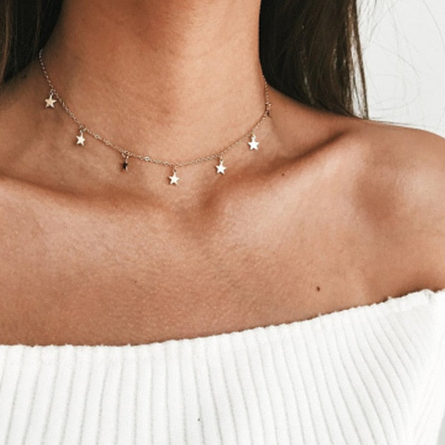Tocona Multilayer Crystal Rose Pendant Necklace Women