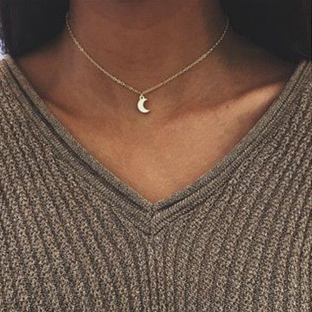 Tocona Multilayer Crystal Rose Pendant Necklace Women