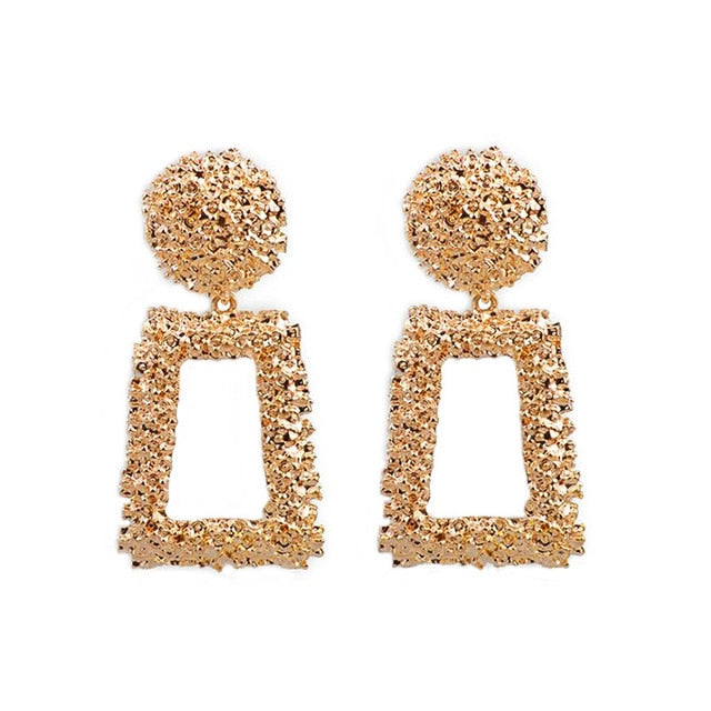 Big Geometric Round Earrings For Women