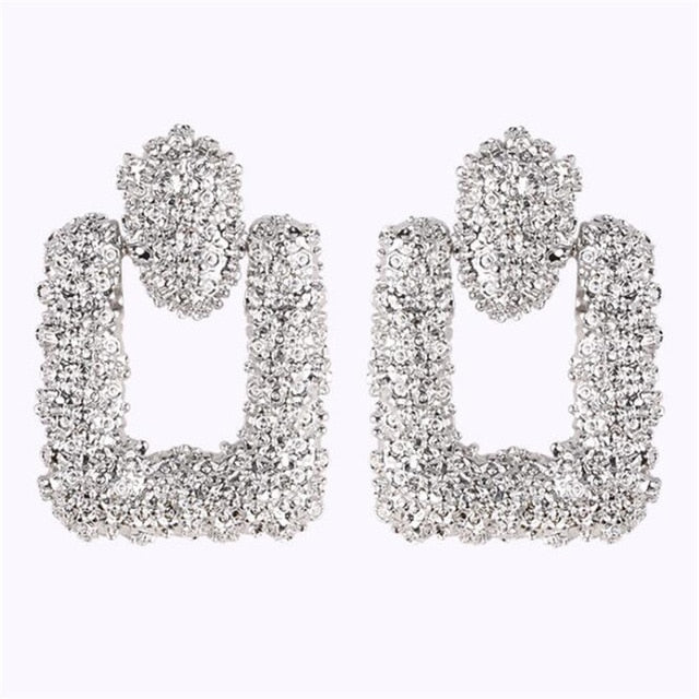 Big Geometric Round Earrings For Women