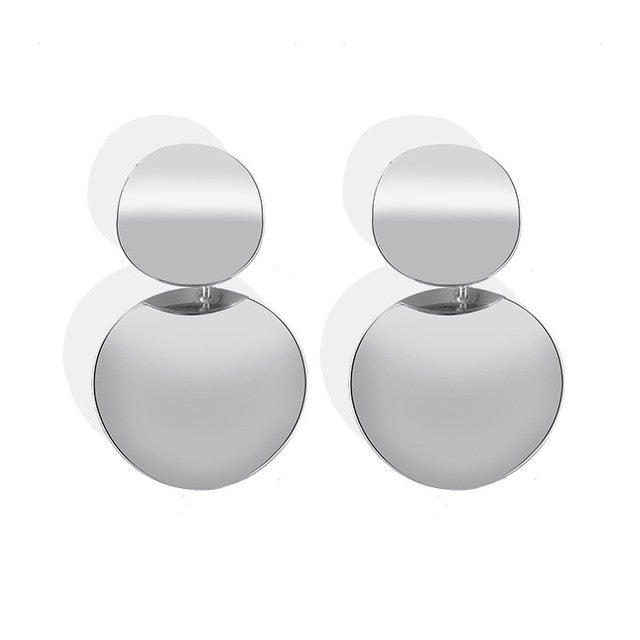 Big Geometric Round Earrings For Women
