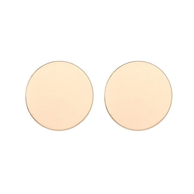 Big Geometric Round Earrings For Women