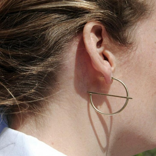 2020 New Fashion Round Dangle Drop Korean Earrings For Women