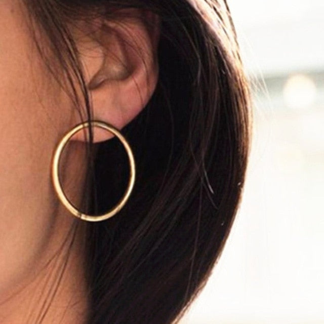 2020 New Fashion Round Dangle Drop Korean Earrings For Women