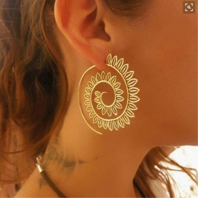 2020 New Fashion Round Dangle Drop Korean Earrings For Women