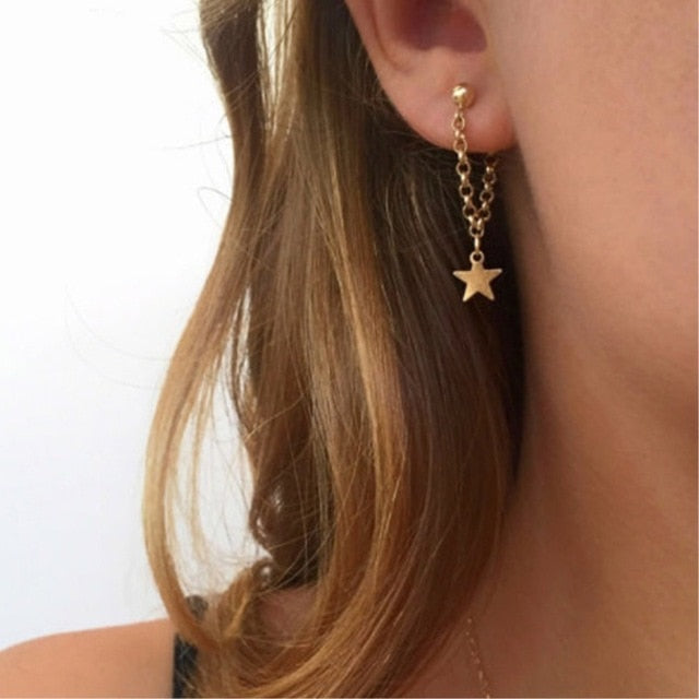 2020 New Fashion Round Dangle Drop Korean Earrings For Women