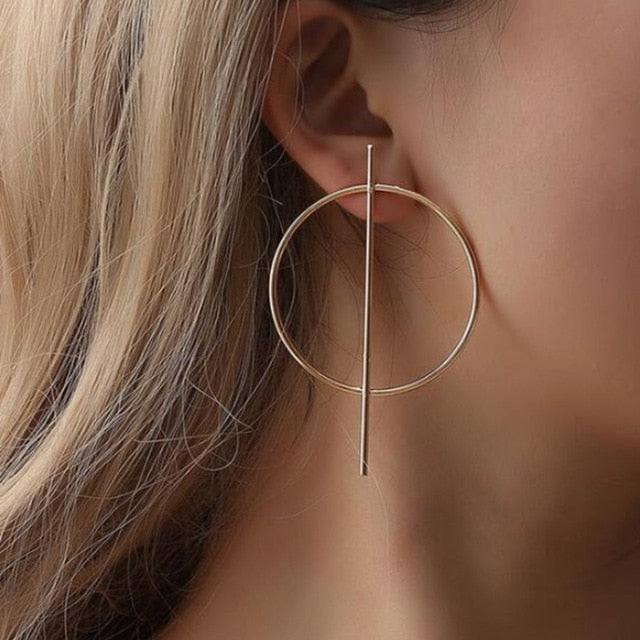 2020 New Fashion Round Dangle Drop Korean Earrings For Women