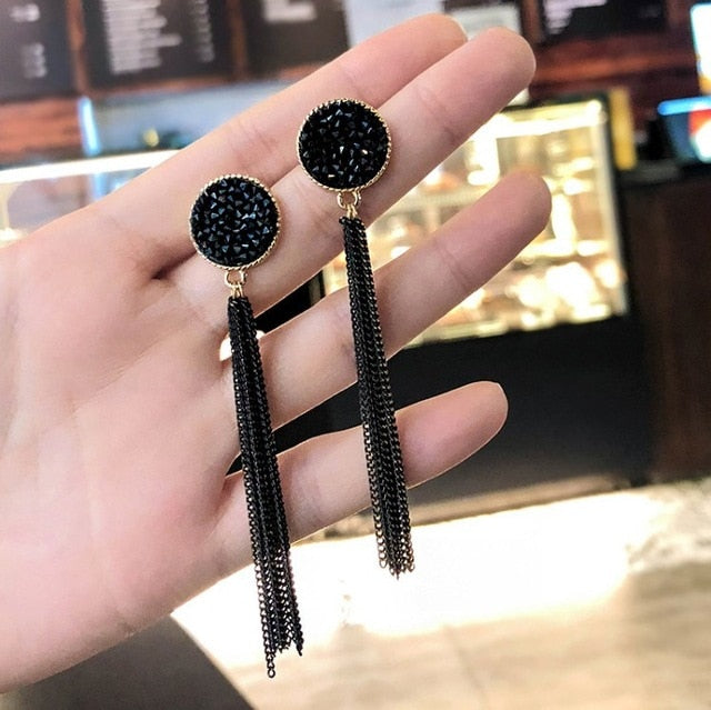 2020 New Fashion Round Dangle Drop Korean Earrings For Women