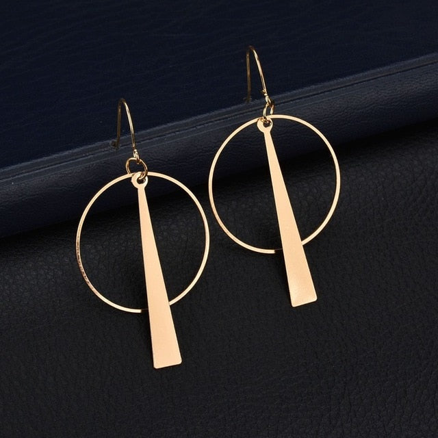 2020 New Fashion Round Dangle Drop Korean Earrings For Women