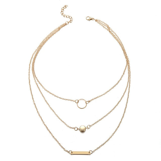Bohemian Stone Beads Hearts Birds Leaves Chain Necklaces Pendants for Women
