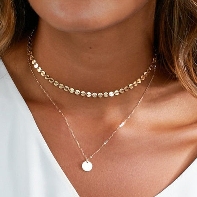 Bohemian Stone Beads Hearts Birds Leaves Chain Necklaces Pendants for Women