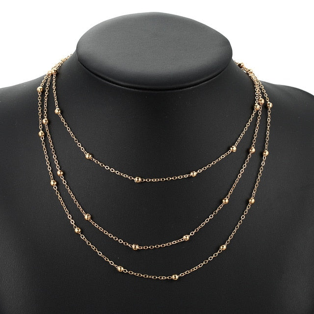 Bohemian Stone Beads Hearts Birds Leaves Chain Necklaces Pendants for Women