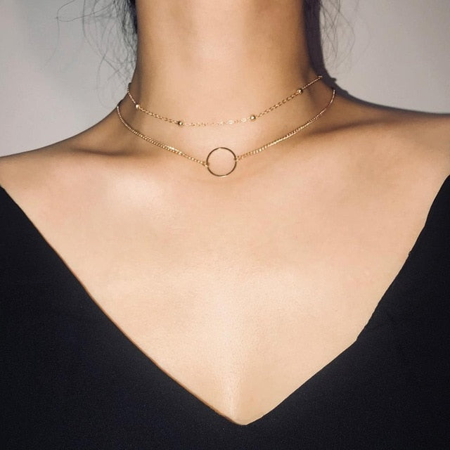 Bohemian Stone Beads Hearts Birds Leaves Chain Necklaces Pendants for Women